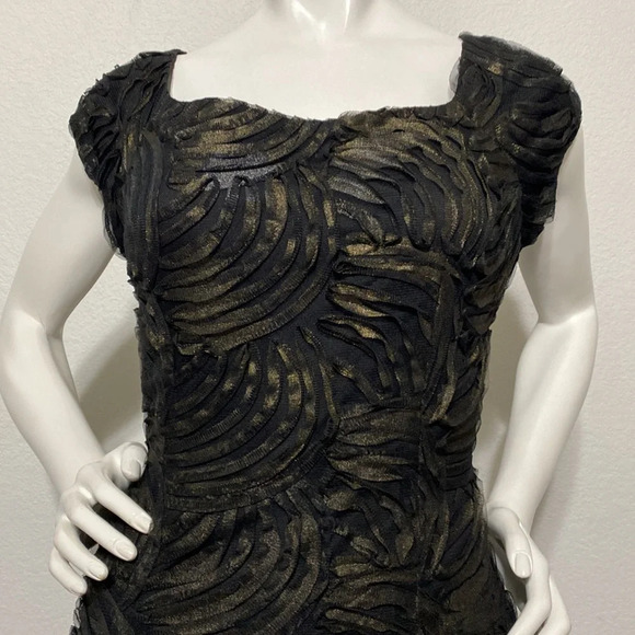Jessica Howard Ribbon Patterned Sheath Dress Size 4 - Picture 2 of 5